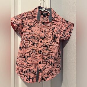 Dinosaur button up shirt